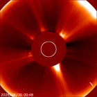 Latest LASCO C2 image of the Sun