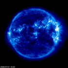 Click for time-lapse image of the sun